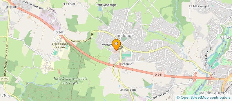 localisation de l'entreprise AMBROISIE à LIMOGES
