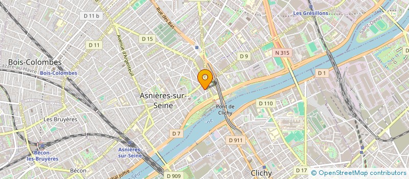 localisation de l'entreprise AMBROMA à ASNIERES-SUR-SEINE