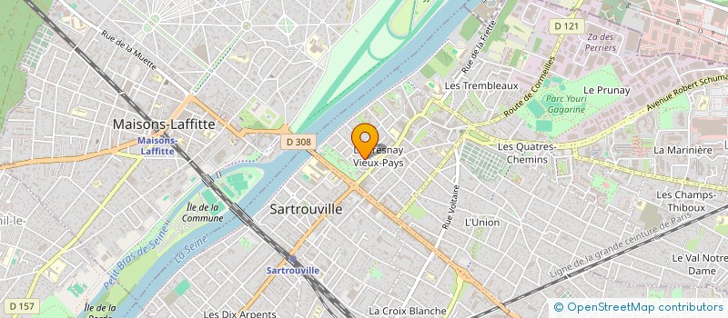 localisation de l'entreprise AMBROSIA FILMS  SARTROUVILLE