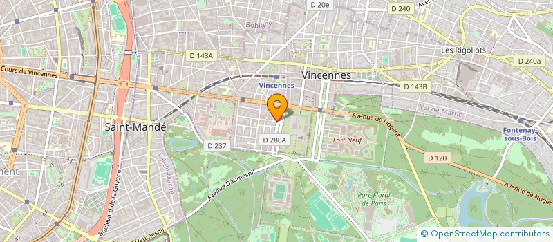 localisation de l'entreprise AMBROSIO à VINCENNES