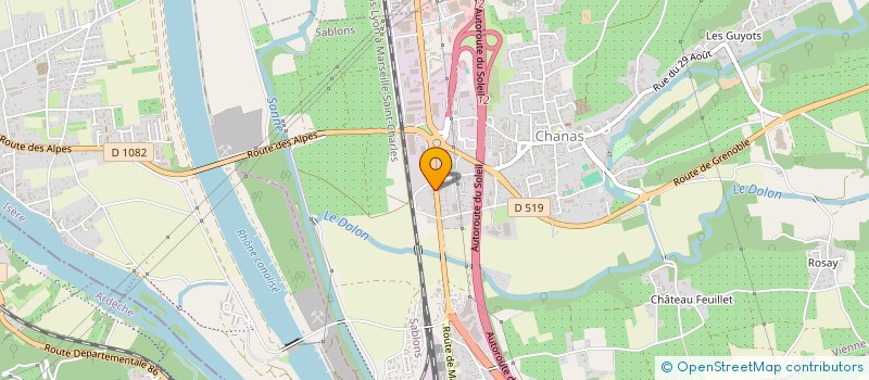 localisation de l'entreprise AMBROSIO ET FILS  CHANAS