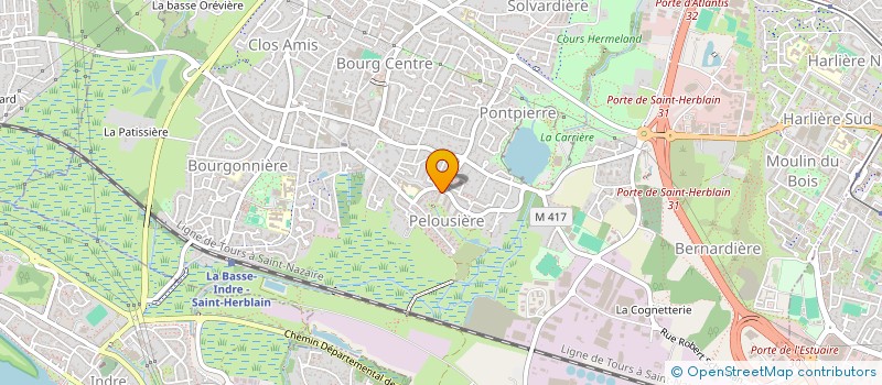 localisation de l'entreprise AMBROSIO PLAQUISTE 44  SAINT-HERBLAIN