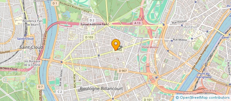localisation de l'entreprise AMBS à BOULOGNE-BILLANCOURT