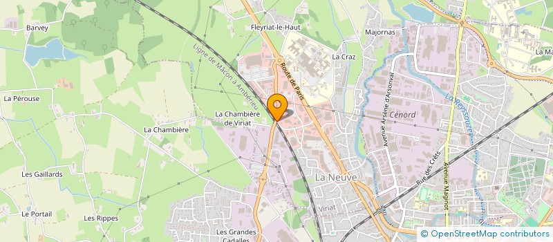 localisation de l'entreprise AMBUL'AIN ASSOCIES à VIRIAT