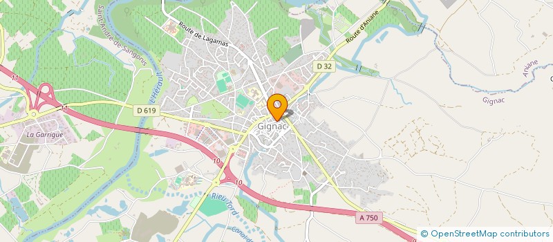 localisation de l'entreprise AMBULANCE 3A  GIGNAC