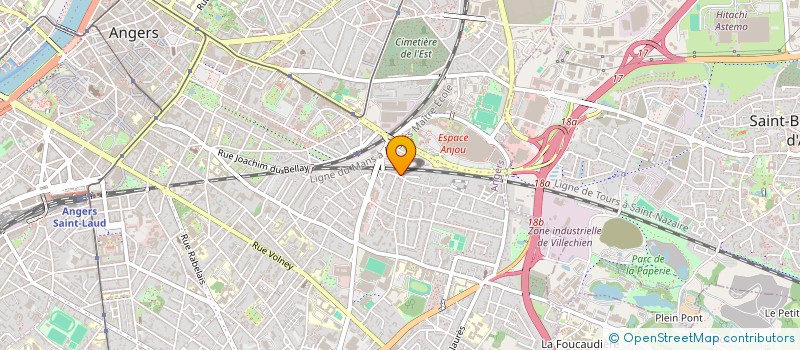 localisation de l'entreprise AMBULANCE 49  ANGERS