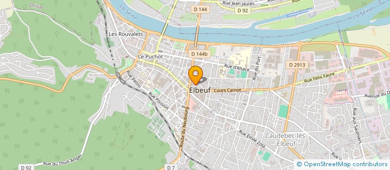 localisation de l'entreprise AMBULANCE ADN  ELBEUF