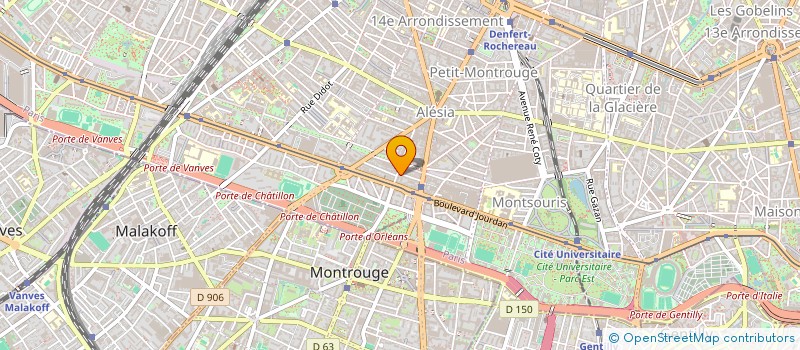 localisation de l'entreprise AMBULANCE ALESIA à PARIS