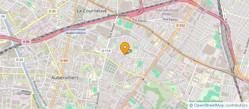localisation de l'entreprise AMBULANCE AM  AUBERVILLIERS