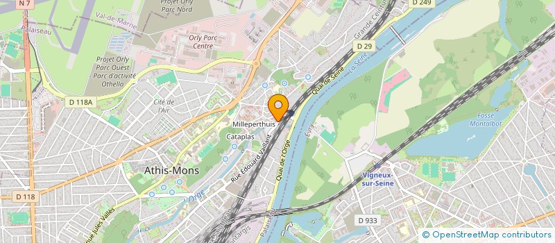 localisation de l'entreprise AMBULANCE AMA  ATHIS-MONS