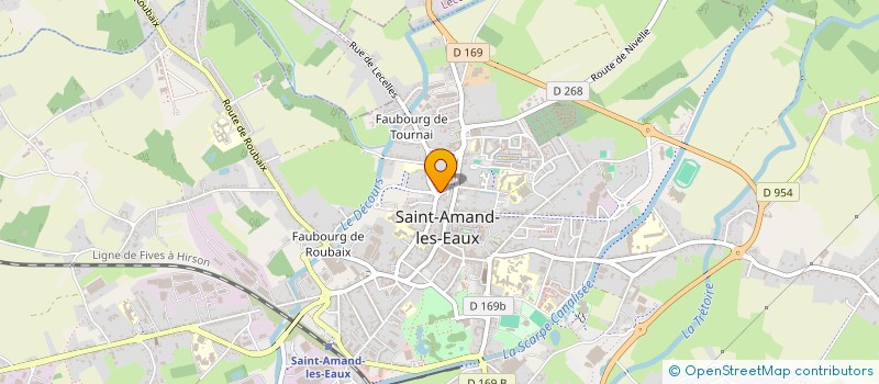 localisation de l'entreprise AMBULANCE AMANDINOISE à SAINT-AMAND-LES-EAUX