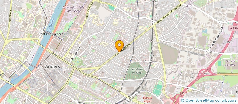localisation de l'entreprise AMBULANCE ANJOU MAINE  ANGERS