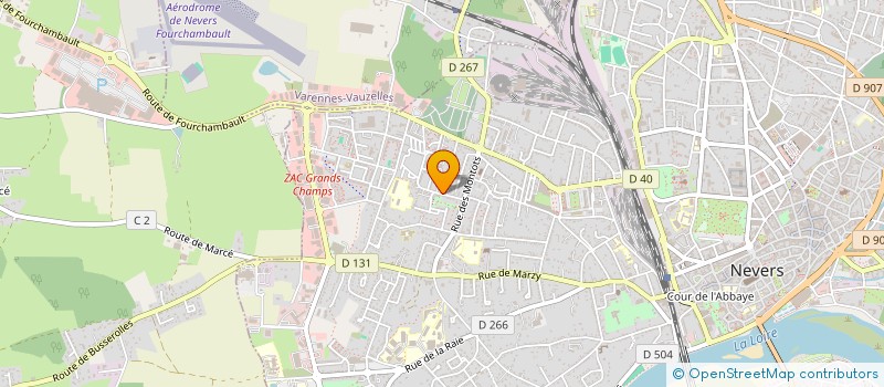 localisation de l'entreprise AMBULANCE APPEL à NEVERS
