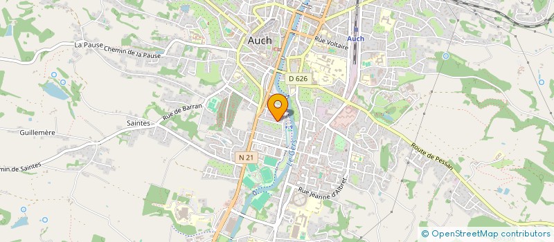 localisation de l'entreprise AMBULANCE ASUR à AUCH