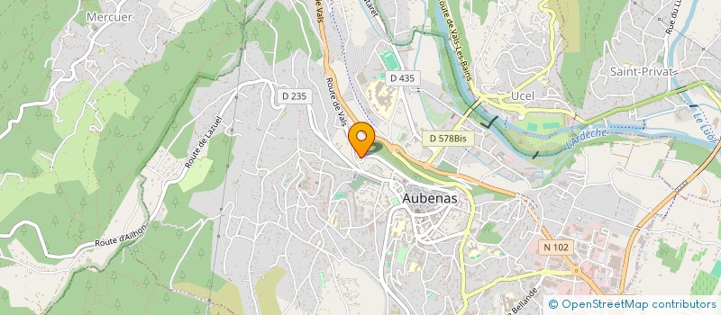 localisation de l'entreprise AMBULANCE AUBENAS  AUBENAS