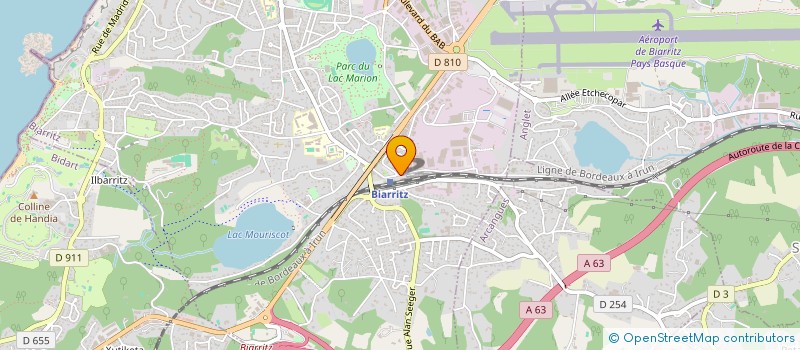 localisation de l'entreprise AMBULANCE BAB à BIARRITZ