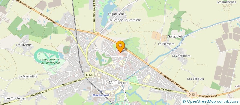 localisation de l'entreprise AMBULANCE BIROT-BIRON  MACHECOUL-SAINT-MEME