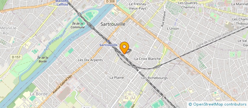 localisation de l'entreprise AMBULANCE BKS  SARTROUVILLE