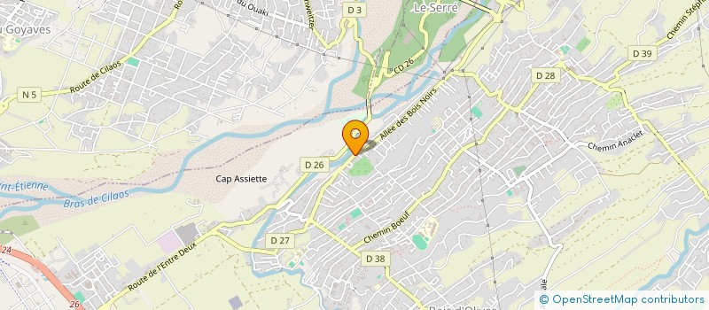 localisation de l'entreprise AMBULANCE BRAS DE PONTHO  SAINT-PIERRE