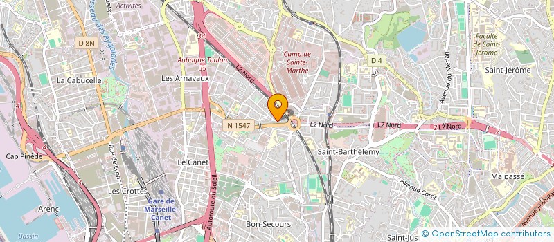 localisation de l'entreprise AMBULANCE CELIA à MARSEILLE