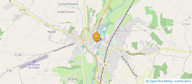 localisation de l'entreprise AMBULANCE CHALAISIENNE à CHALAIS
