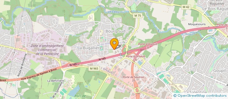 localisation de l'entreprise AMBULANCE D ORVAULT à ORVAULT