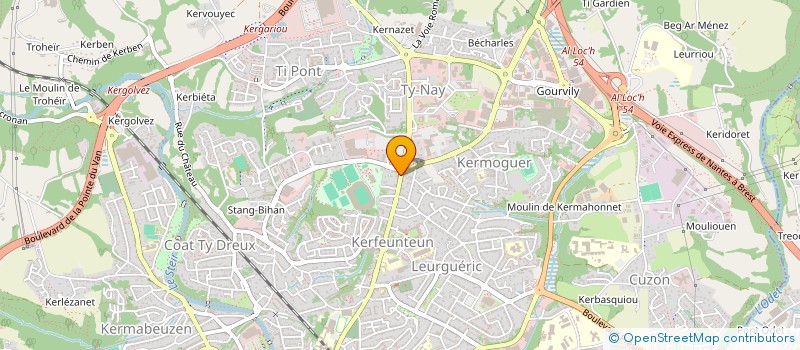 localisation de l'entreprise AMBULANCE DE CORNOUAILLE à QUIMPER