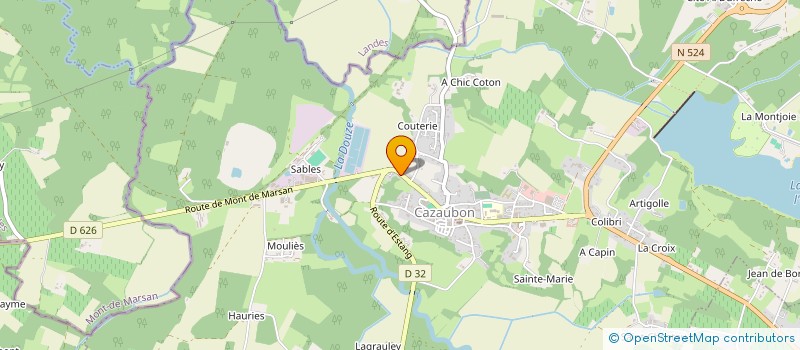 localisation de l'entreprise AMBULANCE DE L'UBY  CAZAUBON