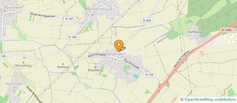 localisation de l'entreprise AMBULANCE DE LA ZORN  BATZENDORF