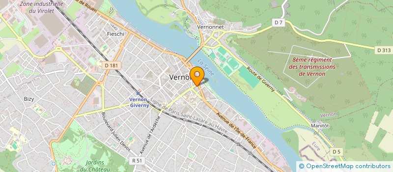 localisation de l'entreprise AMBULANCE DE SAINT MARCEL à VERNON