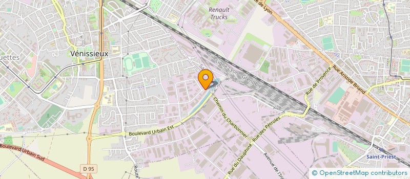 localisation de l'entreprise AMBULANCE DE SAINT PRIEST  VENISSIEUX