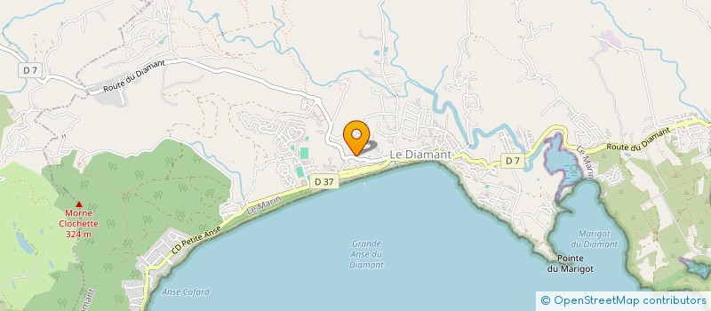 localisation de l'entreprise AMBULANCE DES ANSES à DIAMANT