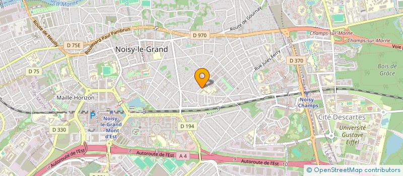 localisation de l'entreprise AMBULANCE DES COTEAUX SARL à NOISY-LE-GRAND