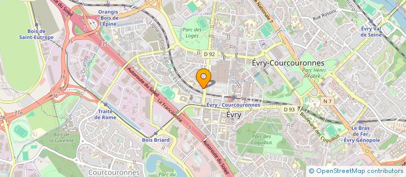 localisation de l'entreprise AMBULANCE DIAMANT  EVRY-COURCOURONNES