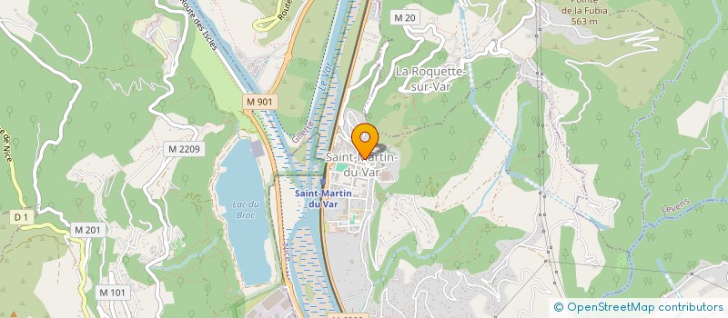 localisation de l'entreprise AMBULANCE DU COLOMBIER à SAINT-MARTIN-DU-VAR