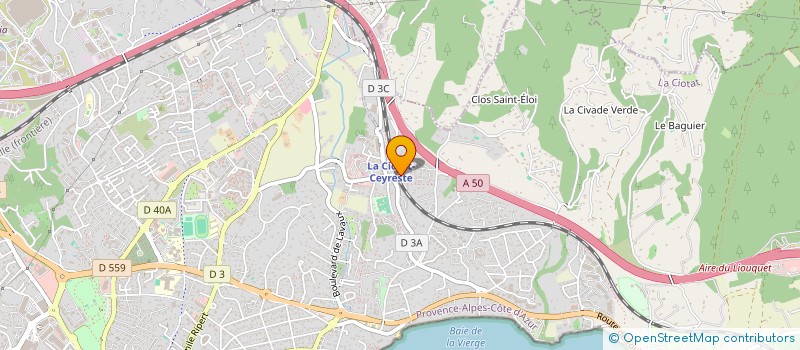 localisation de l'entreprise AMBULANCE DU GARLABAN à LA CIOTAT
