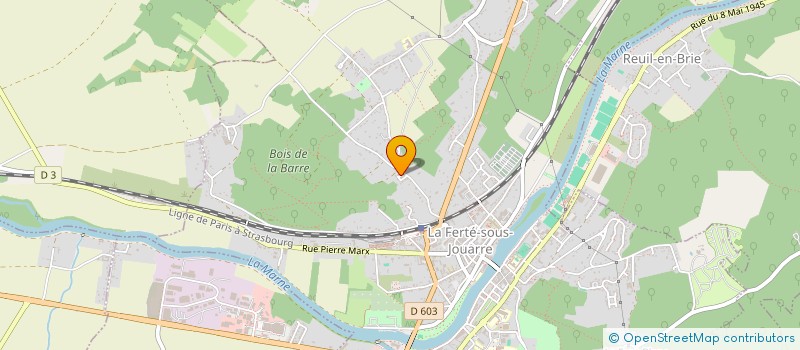 localisation de l'entreprise AMBULANCE DU LIMON TRANSPORTS DE CORPS à LA FERTE-SOUS-JOUARRE