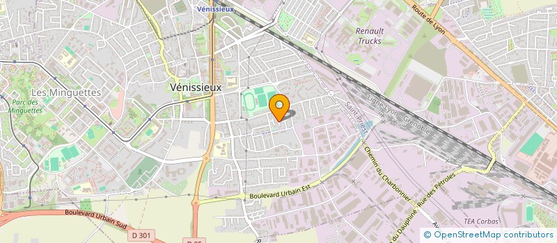 localisation de l'entreprise AMBULANCE DU RHONE  VENISSIEUX