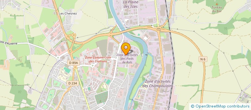 localisation de l'entreprise AMBULANCE DU SEREIN à AUXERRE