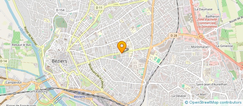 localisation de l'entreprise AMBULANCE ECLAIR à BEZIERS