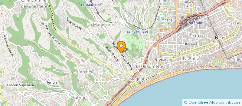 localisation de l'entreprise AMBULANCE ELITE à NICE