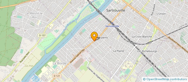 localisation de l'entreprise AMBULANCE ELYSEE SUD à SARTROUVILLE