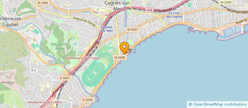 localisation de l'entreprise AMBULANCE EQUINOXE à CAGNES-SUR-MER