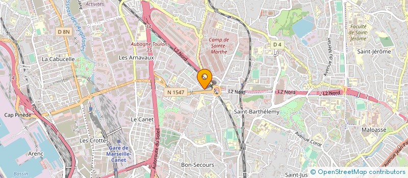 localisation de l'entreprise AMBULANCE FLORIAN à MARSEILLE