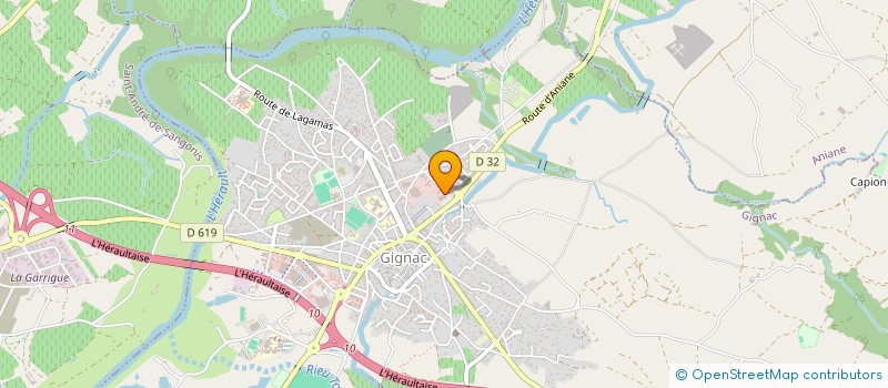 localisation de l'entreprise AMBULANCE GIGNACOISE  GIGNAC