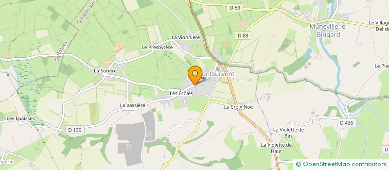 localisation de l'entreprise AMBULANCE GOUVILLAISE SARL  GOUVILLE-SUR-MER