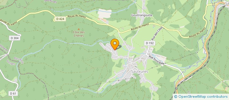 localisation de l'entreprise AMBULANCE HUBERT HERRY  SAULXURES