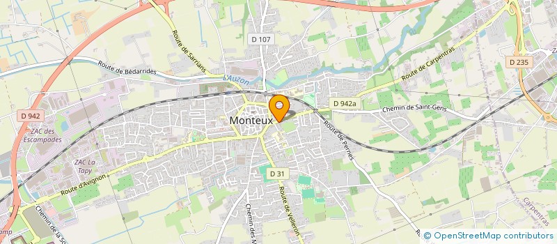 localisation de l'entreprise AMBULANCE LACUESTA à MONTEUX
