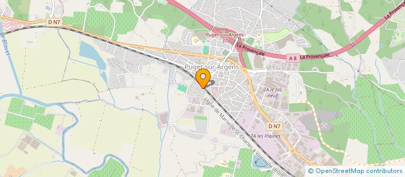 localisation de l'entreprise AMBULANCE LAETITIA à PUGET-SUR-ARGENS