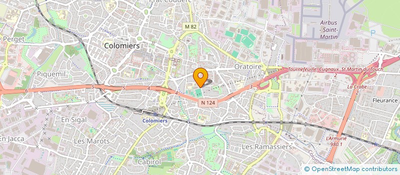 localisation de l'entreprise AMBULANCE LEGUEVINOISE à COLOMIERS